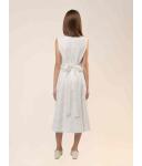 Greta weiss (Kommunionkleid im Bohostil) Baumwolle - färbbar, für starke Mädchen 164