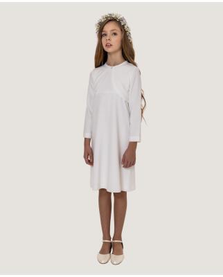 Maxi Viskose wei&szlig; (Kommunionkleid wei&szlig;e...