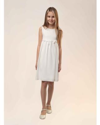 Nelli weiß (Kommunionkleid schlicht im Empirestil) 158
