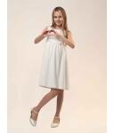 Nelli weiß (Kommunionkleid schlicht im Empirestil) 158
