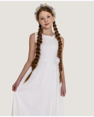 Clara wei&szlig; (Kommunionkleid mit T&uuml;ll) 140