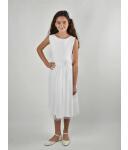 Clara wei&szlig; (Kommunionkleid mit T&uuml;ll) f&uuml;r starke M&auml;dchen