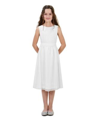 Anna wei&szlig; (Kommunionkleid kurz mit Chiffonrock)