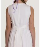 Anna lang wei&szlig; (Kommunionkleid von Miolilou mit Punktespitze) f&uuml;r kr&auml;ftigeM&auml;dchen